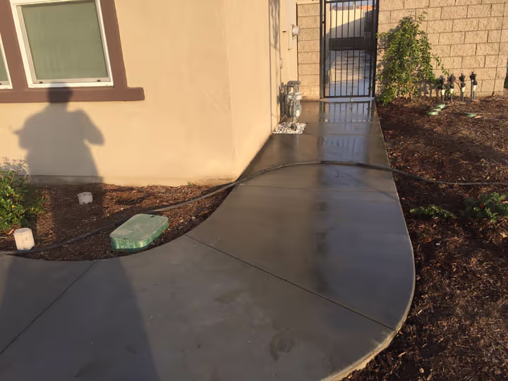 Residential Stamped Concrete Walkway and Slab Project — photo 12